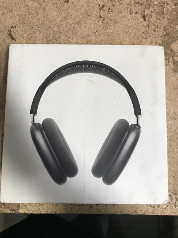 Photo 1 of Apple AirPods Max Wireless Over-Ear Headphones, Active Noise Cancelling, Transparency Mode, Personalized Spatial Audio, Dolby Atmos, Bluetooth Headphones for iPhone – Space Gray