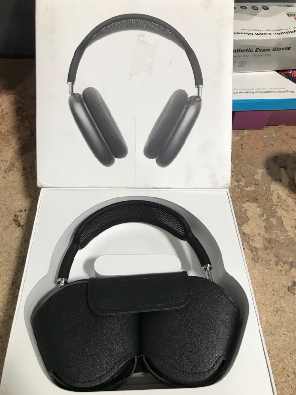 Photo 1 of Apple AirPods Max Wireless Over-Ear Headphones, Active Noise Cancelling, Transparency Mode, Personalized Spatial Audio, Dolby Atmos, Bluetooth Headphones for iPhone – Space Gray