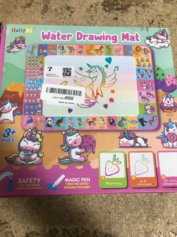 Photo 1 of ***(MISSING ACCESSORIES)***
USED MISSING PARTS*Aqua Water Doodle Mat - Kids Drawing Mat Toddlers Educational Toys for Age 3 4 5 6 7 8 Year Old Boys Girls Gifts - Neon Color Mat Doodle Board Writing Drawing Toys Holiday Christmas Birthday Gifts