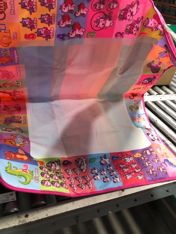 Photo 1 of ***(MISSING ACCESSORIES)***
USED MISSING PARTS*Aqua Water Doodle Mat - Kids Drawing Mat Toddlers Educational Toys for Age 3 4 5 6 7 8 Year Old Boys Girls Gifts - Neon Color Mat Doodle Board Writing Drawing Toys Holiday Christmas Birthday Gifts
