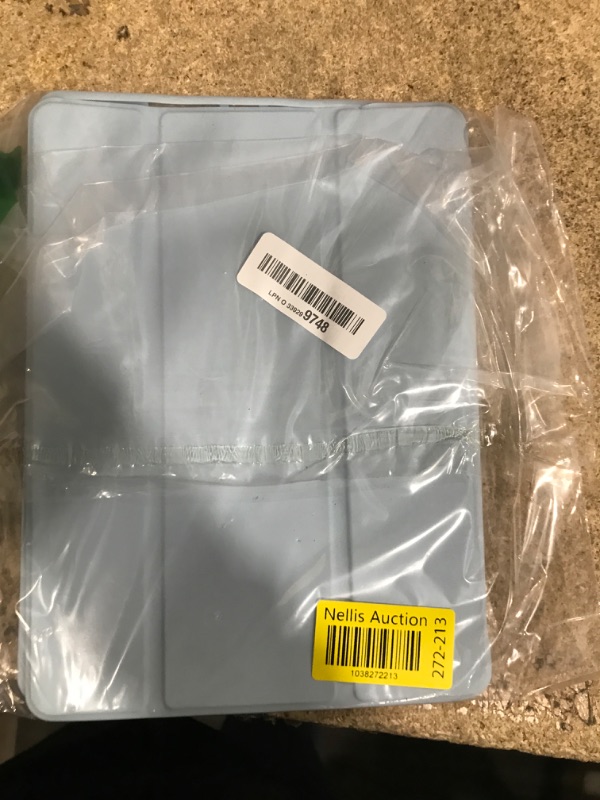 Photo 1 of Akkerds Case Compatible with iPad 10.2 Inch 2021/2020/2019, for iPad 9th/8th/7th Generation Case with Pencil Holder, Protective with Soft TPU Back, Auto Sleep/Wake Cover, Sky Blue