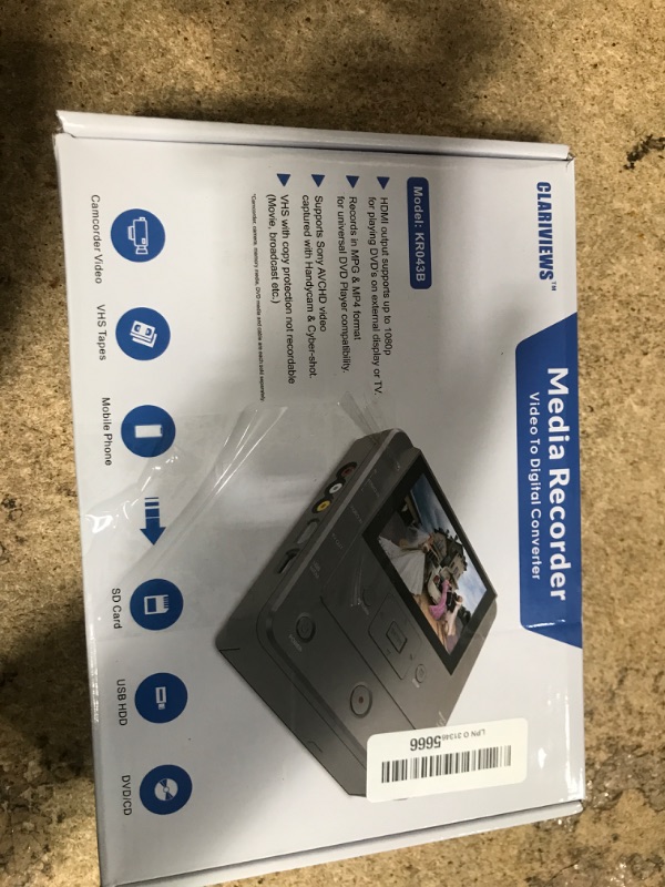 Photo 1 of Clariviews VHS to DVD Recorder, TV to USB Device or SD Card or HDD Recorder, Smart Phone WiFi to DVD/USB/SD/HDD Copy, WiFi APP Media Recorder?Comes with 10 Free DVD-R ?