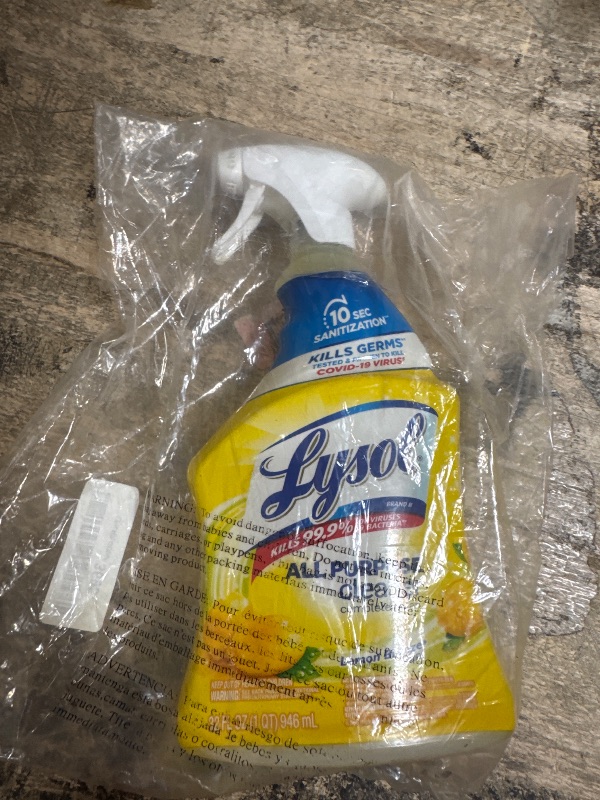 Photo 1 of *ONLY 1* Lysol All Purpose Cleaner Spray, Multi-Purpose Disinfecting Spray, Kitchen & Bathroom Cleaner, Lemon Breeze Scent, 32 Fl Oz (Pack of 2)