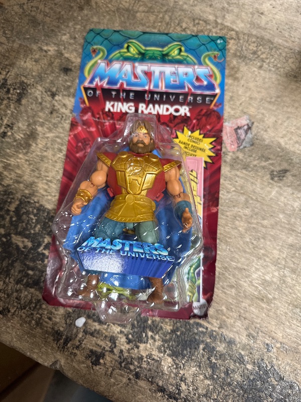 Photo 1 of *PACKAGE DAMAGE* Masters of the Universe Origins Action Figure & Accessory, Rise of Snake Men King Rando & Mini Comic Book, 5.5 inch