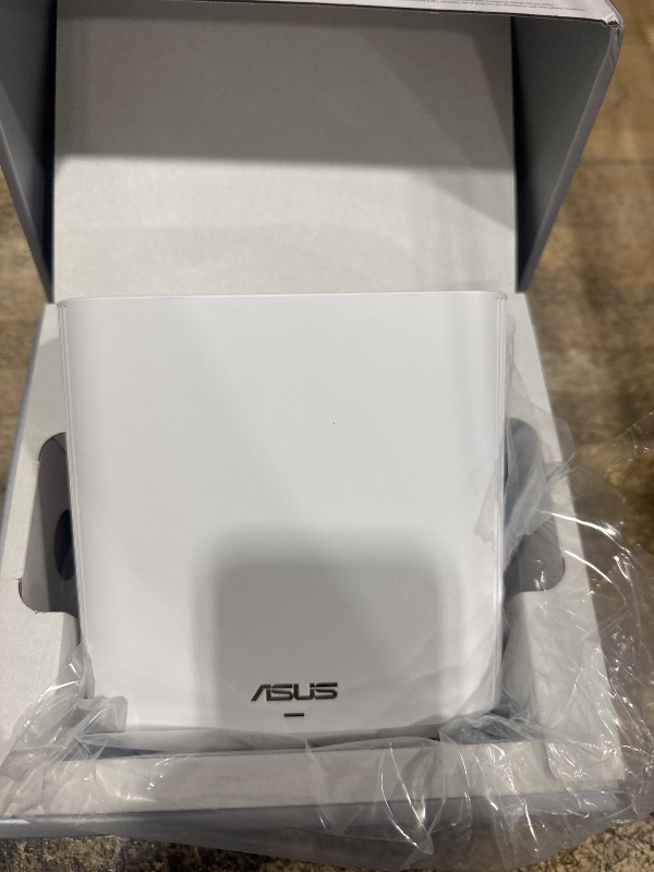 Photo 1 of ASUS ZenWiFi AX6600 Tri-Band Mesh WiFi 6 System (XT8 1PK) - Whole Home Coverage up to 2750 sq.ft & 4+ rooms, AiMesh, Included Lifetime Internet Security, Easy Setup, 3 SSID, Parental Control, White