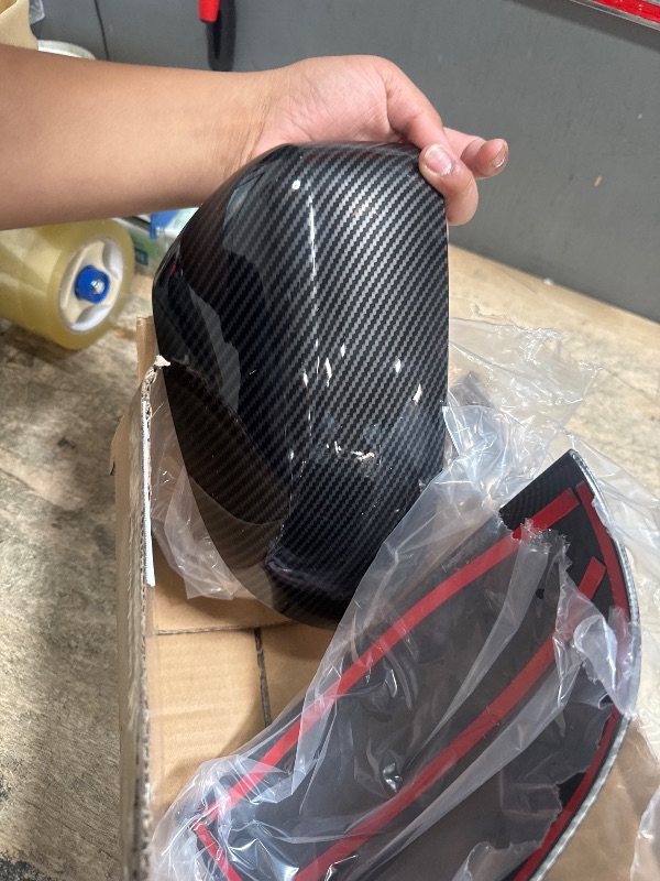 Photo 1 of *ONE OF THEM IS USED* For X5 X6 X7 Door Mirror Covers Caps, Compatible with BMW F15 G05 F16 G06 G07 2014-2024, Carbon Fiber Style Exterior Side Rearview Mirror Cap Cover Trim
