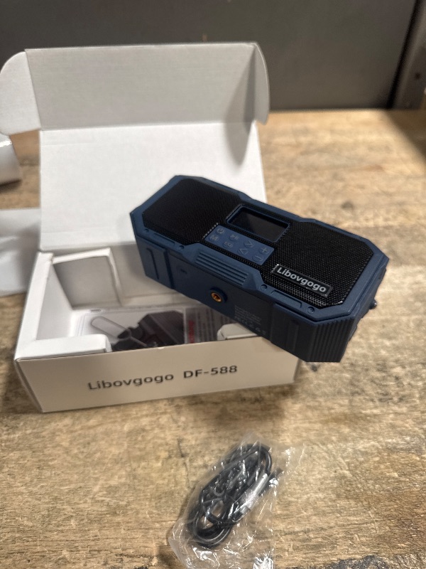 Photo 2 of *NEEDS CHARGE* 10W Bluetooth Speaker Emergency Radio,Portable WB NOAA Weather Radio with Flashlight Strobe Light,Hand Crank Digital AM FM Solar Radio,IPX5 Waterproof,3 Mode Reading Lamp,4000mAH Cell Phone Charger