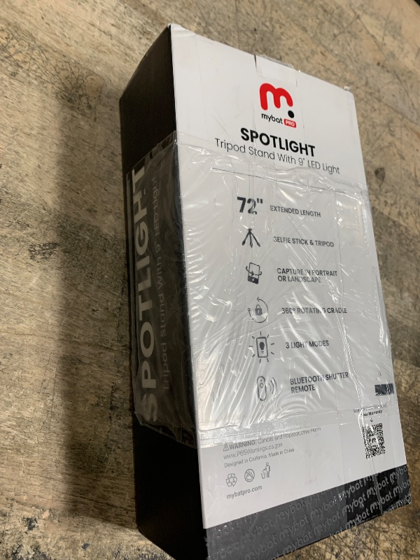 Photo 1 of M MYBAT PRO 8" LED Selfie Light with Stand, Rectangular Light for Makeup/Live Stream, 54" Dimmable LED Light with Tripod, Phone Holder & Wireless Remote for Photography/YouTube/Video Recording