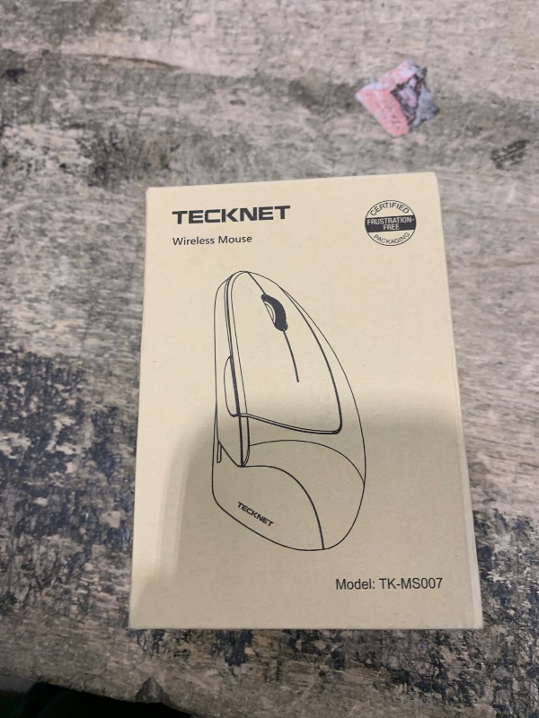 Photo 1 of TECKNET Ergonomic Mouse, Rechargeable Vertical Ergo Mouse Wireless 800-4800 Levels 5 Adjustable DPI, Silent 2.4GHz Optical Carpal Tunnel Mouse for Right Hand, USB Wireless Mouse for Laptop, PC