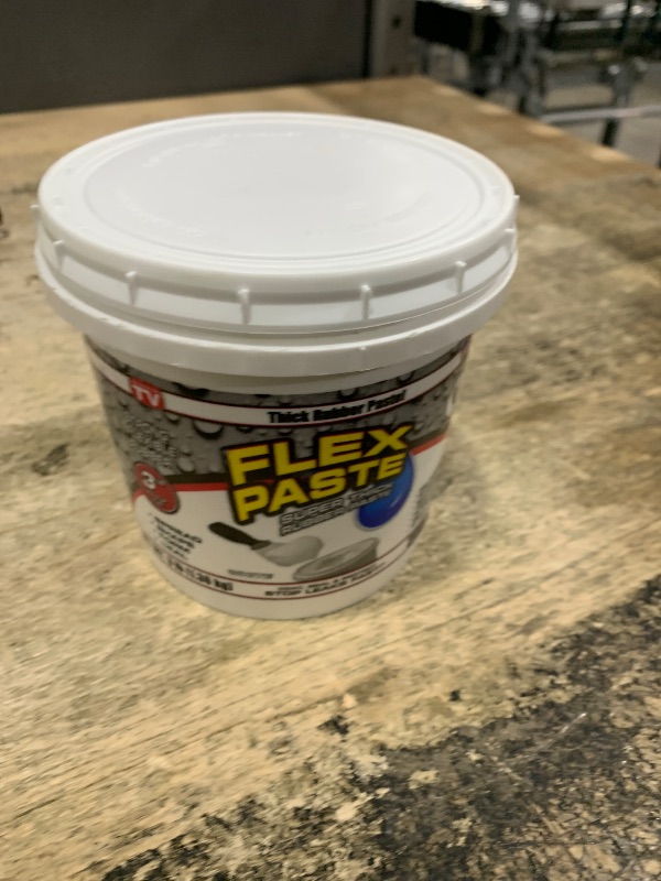 Photo 1 of Flex Paste, Quart, White, Waterproof Paintable Putty, Spackle Sealant, Fill Gaps Cracks Holes - Block Out Water and Air - UV Resistant - Walls, Drywall, EPDM, Concrete, Roof, RV Repairs
