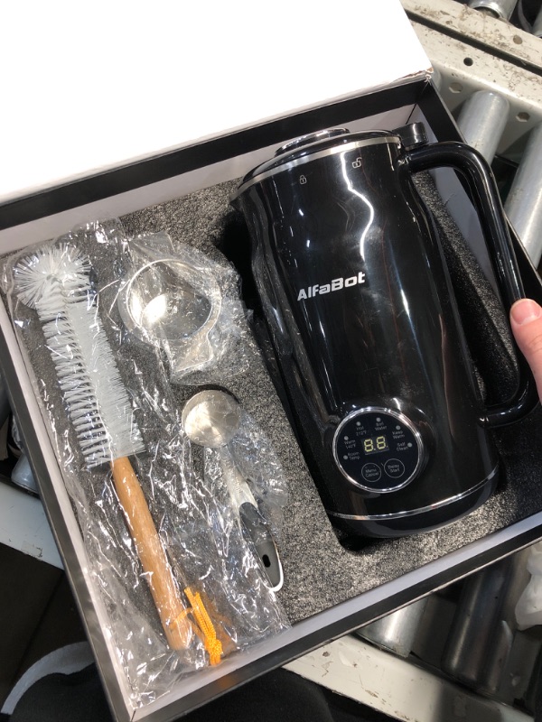 Photo 1 of (PARTS) (MISSING POWER CORD) Nut Milk Maker, Automatic Almond & Oat Milk Machine - Homemade Plant-Based Beverages, 20 oz with Delay Start & Keep Warm, Black