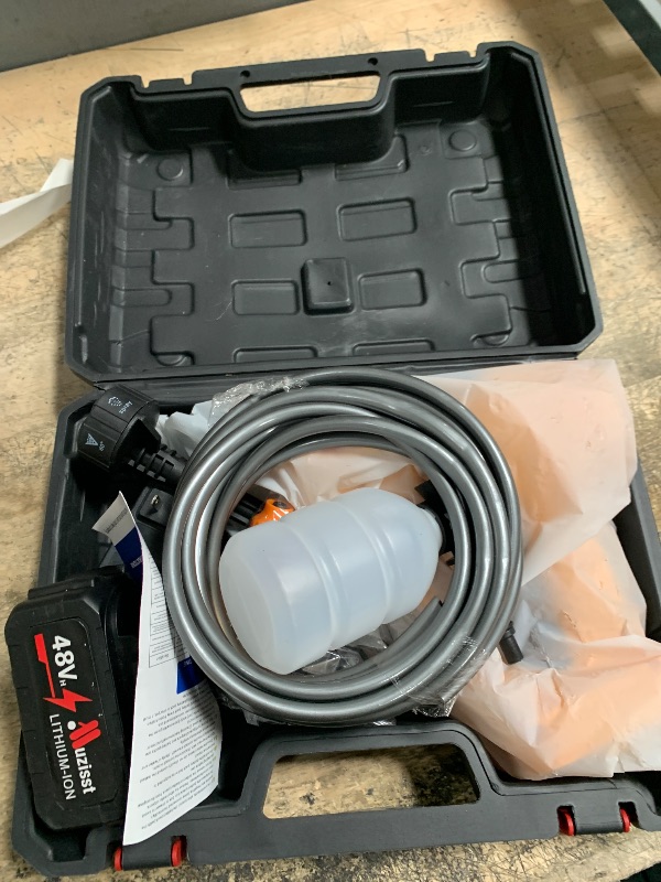 Photo 1 of 2025 Upgrade Cordless Pressure Washer, 900PSI Battery Powered Pressure Washer with 6-in-1 Nozzle, 10 Speed Adjustment, Remaining Battery Display, Portable Power Washer for Car/Garden/Floor/Yards.