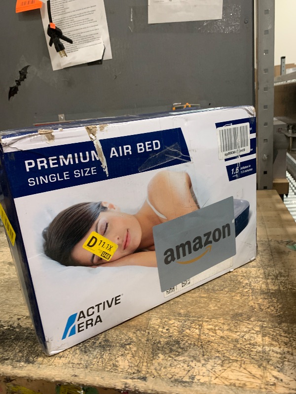 Photo 1 of *UNKNOWN OF ANY DAMAGES/HOLES* Active Era Tall 20" Twin Air Mattress with Built in Pump & Raised Pillow, Elevated Inflatable Mattress, Heavy Duty Puncture Resistant Bed, Blow Up Waterproof Airbed