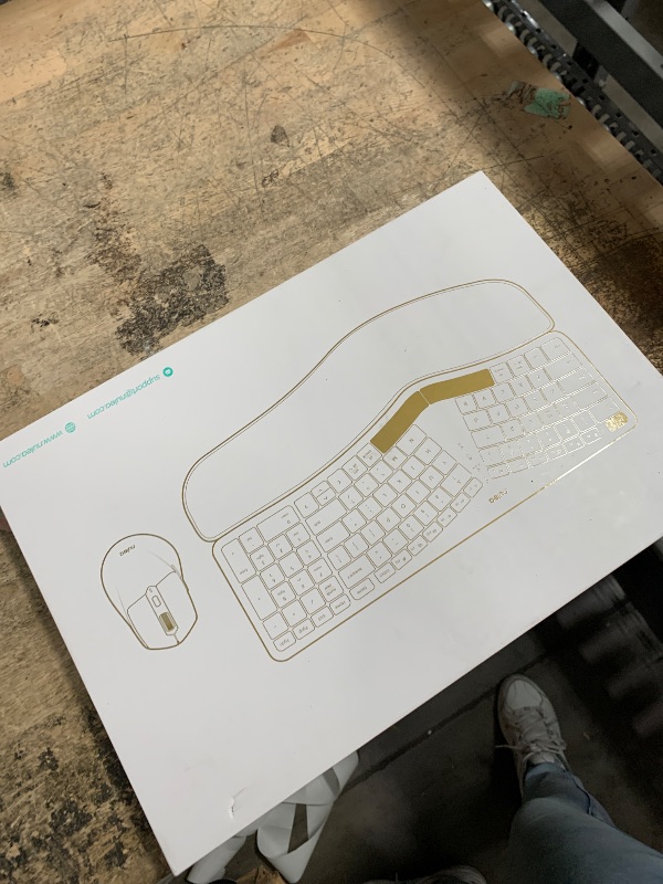 Photo 1 of Nulea KM75 Advanced Ergonomic Wireless Keyboard and Mouse Combo, Comfortable Natural Typing, Palm Rest, Multi-Device (Bluetooth, 2.4G, Wired), Rechargeable, for Multi-OS, Windows, Mac, Android(Black)