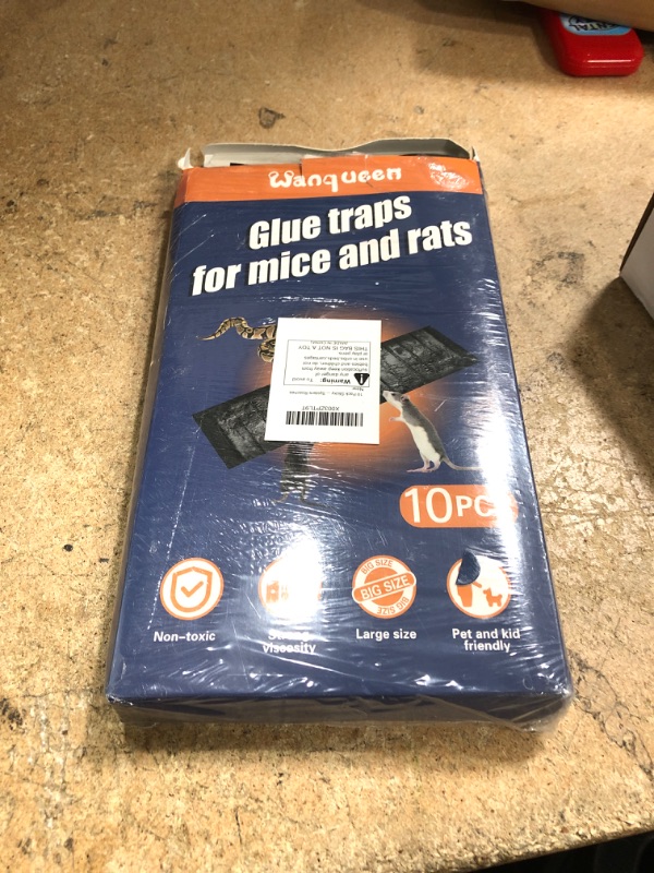 Photo 1 of 10 Pack Sticky Mouse Trap, Super Large 47.2 * 11'' Glue Traps for Mice, Peanut Taste Pheromone Rats Traps Indoor for Home, Rodent Snakes Spiders Roaches