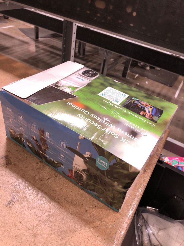 Photo 1 of SOVMIKU 2CQ1 AI 2K Solar Security Camera Wireless Outdoor, Battery Powered,Two Way Audio,Motion Detection, 360° View,Easy to Setup,Color Night Vision,Audible Flashlight Siren,180 Days Exchange Policy