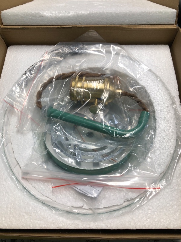 Photo 1 of (used)iYoee Wall Sconce Lamps Lighting Fixture with on Off Switch,Green Macaron Wall lamp E26 Edison Copper lamp 