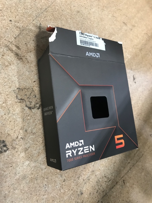 Photo 1 of AMD Ryzen 5 7600X 6-Core, 12-Thread Unlocked Desktop Processor