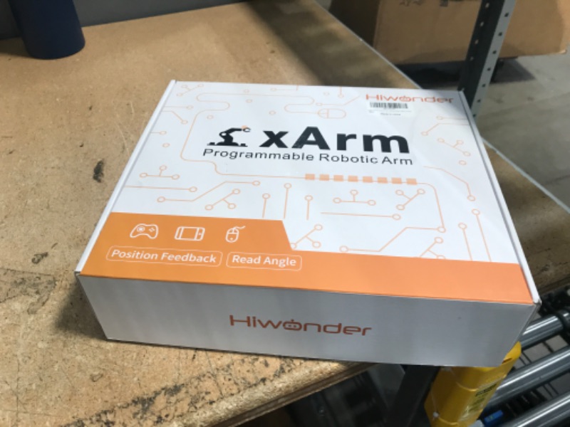 Photo 1 of Robotic Arm for Arduino Coding Programming 6DOF Hiwonder-xArm1S STEM Educational Building Robot Arm Kits, 6 AXIS Full Metal Robotic Arm Wireless Controller/PC/App/Mouse Control Learning Robot