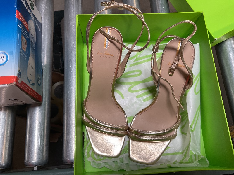 Photo 1 of Sam Edelman womens Kia Heeled Sandal, Gold Leaf, 8.5 US