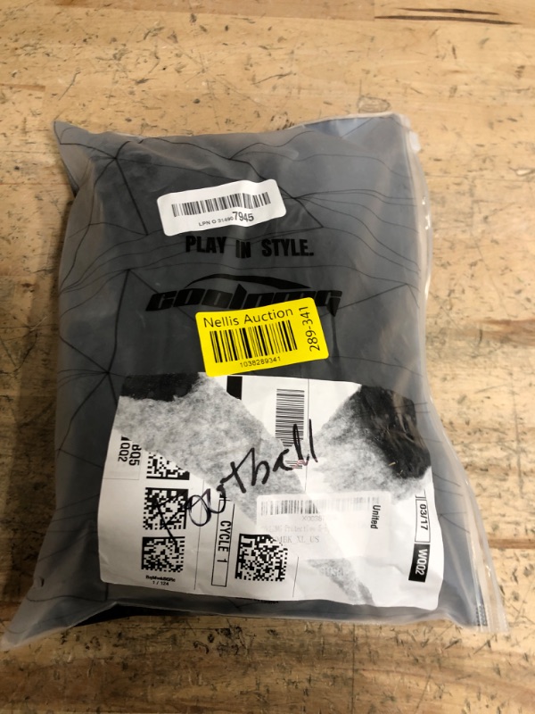 Photo 1 of COOLOMG Youth Football Chest Rib Protector Kids Padded Compression Shirt for Rugby Lacrosse Black XL