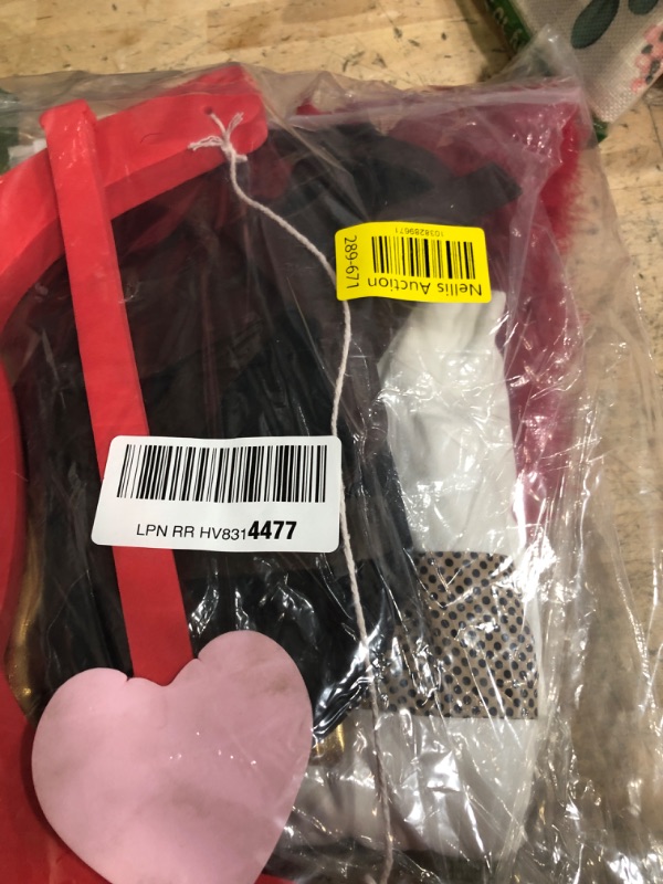 Photo 1 of 13 Pcs Men's Valentine's Cupid Costume Kit Wing Jumpsuit Wrist Cuffs Cupid Bow Strappy Sandal Heart Patch for Cosplay (X-large)