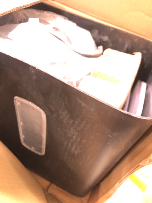 Photo 1 of Amazon Basics Cross Cut Paper and Credit Card Shredder, 12 Sheet (New Model), Black