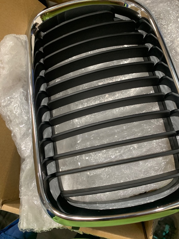 Photo 1 of AMOPA Compatible with '97-'99 BMW 3 Series 328i 323is 318i E36 Front Center Hood Kidney Grill Grille (Black Chrome), (A14-096-AMP-3-BE)