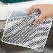 Photo 1 of 10 PCS Multipurpose Wire Dishwashing Rags, Multifunctional Non-Scratch Wire Dishcloth for Wet and Dry, Scrubs and Cleans for Dishes