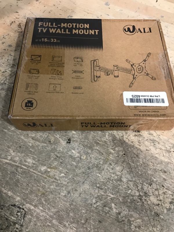Photo 1 of **MISSING PARTS**WALI RV TV Mount, Lockable TV Wall Mount for Camper Trailer Motor Home, Full Motion Anti-Vibration Arm for 13-43 inch LED, LCD Flat Screens and Monitors, up to 33lbs (1343LK)