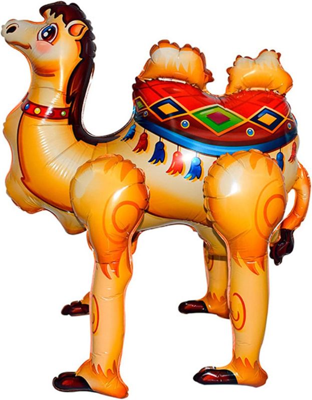Photo 1 of 3D Cartoon Walking For Camel Aluminum Film Balloon Model