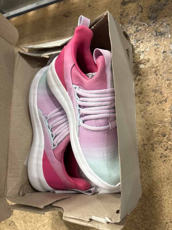 Photo 1 of adidas Lite Racer Adapt 7.0 (Little Big Kid) Sneaker, Pulse Magenta/Bliss Lilac/Halo Mint, 4 US Unisex