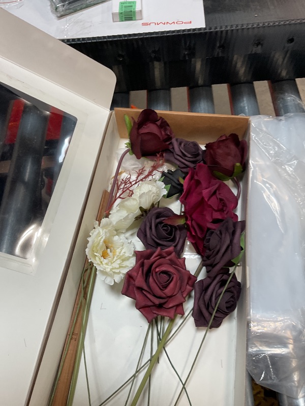 Photo 1 of Ling's Moment Moody Burgundy & Black Artificial Flowers and Greenery Deluxe Combo Box Set, Goth Fake Flower for DIY Wedding Bridal Bouquet, Centerpieces Decor, Floral Arrangement Decor, etc.