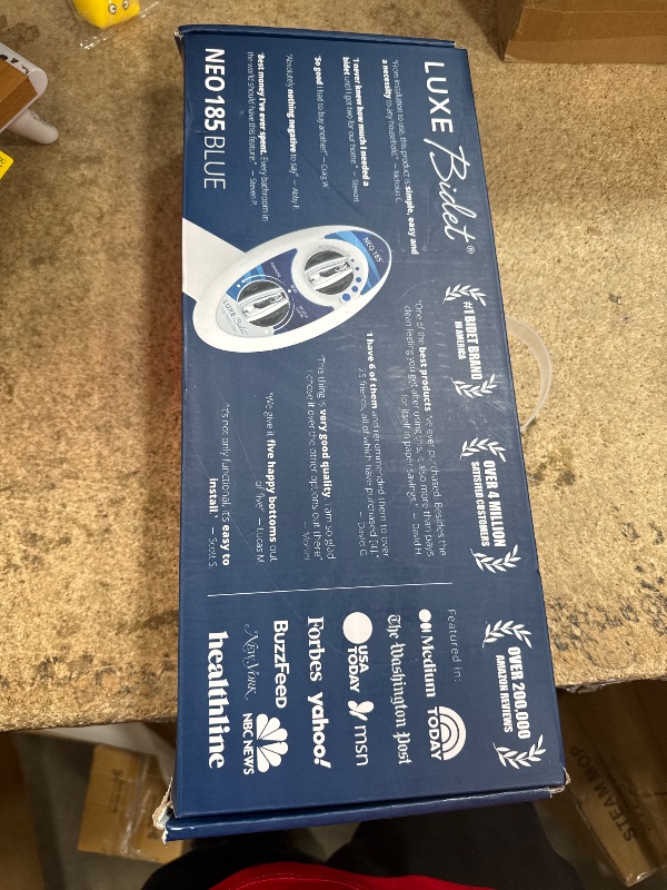 Photo 1 of LUXE Bidet NEO 185 - Self-Cleaning, Dual Nozzle, Non-Electric Bidet Attachment for Toilet Seat, Adjustable Water Pressure, Rear and Feminine Wash (White)