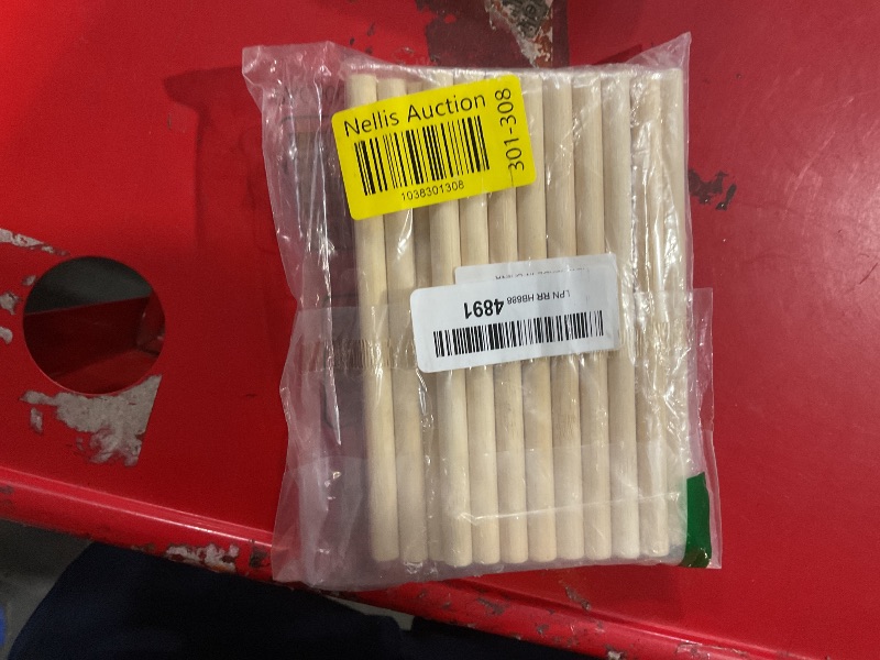 Photo 1 of 30PCS Dowel Rods Wood Sticks Wooden Dowel Rods - 1/3 x 6 Inch Unfinished Bamboo Sticks - for Crafts and DIYers