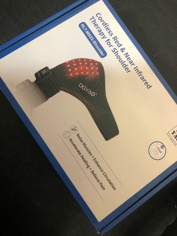 Photo 1 of TUOYR Cordless Red Light Therapy for Shoulder Pain Relief 4000mAh Battery Portable Wireless Near Infrared Light Therapy Devices Wearable Wrap for Arm Body Muscle Relax Treatment Pad