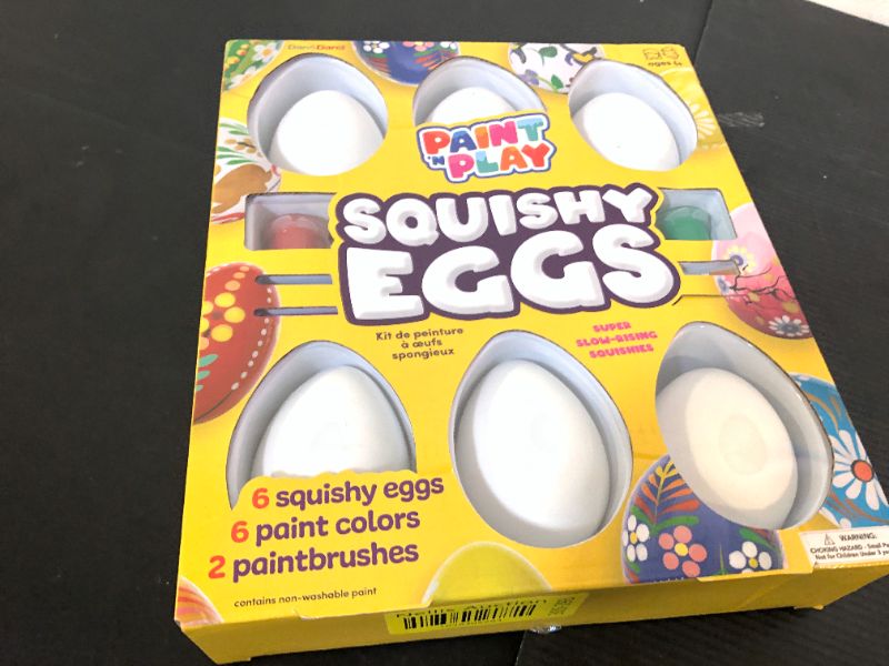 Photo 1 of Easter Egg Squishy Painting Kit - Arts & Crafts for Girls and Boys - Kids Art Activities - Craft Gift for Kid Ages 6 7 8 9 10 Year Old Girl Gifts - Decorate 6 Slow Rising Squishies with Paint