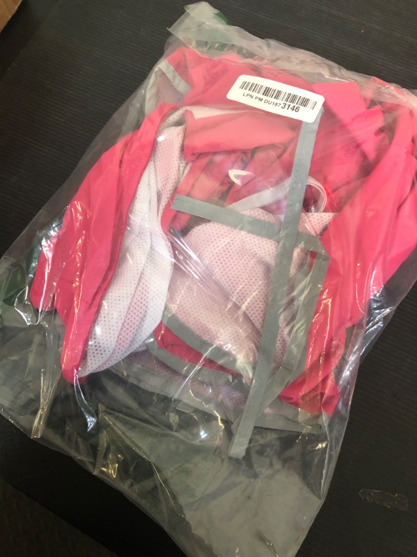 Photo 1 of Lukovee Dog Raincoat, Adjustable Dog Rain Jacket with Clear Hooded Double Layer for Large Medium Small Dogs Puppies, Waterproof Dog Rain Coat Poncho with Reflective Storage Pocket & Rim (Fuchsia,XXXL)