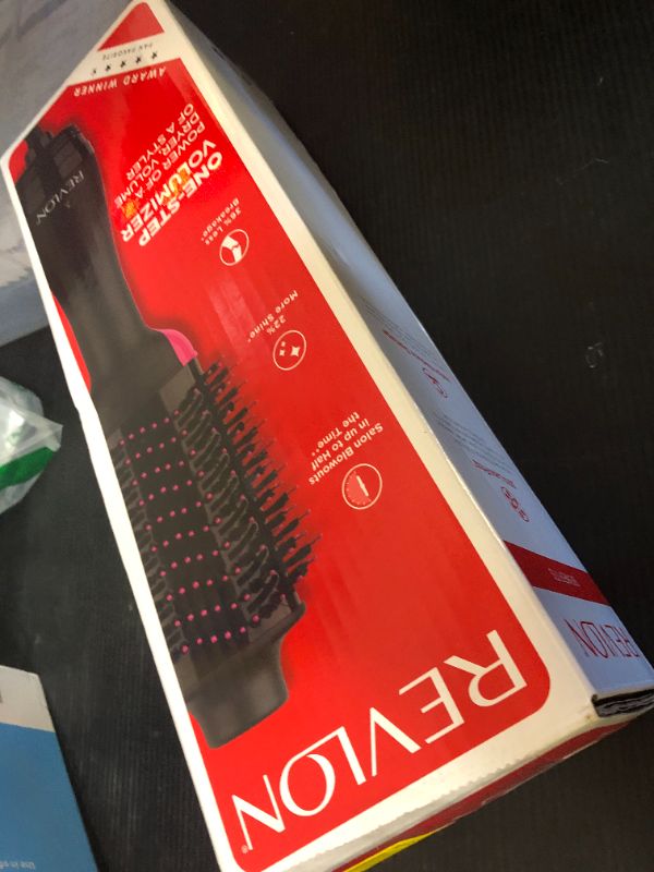 Photo 1 of REVLON One-Step Volumizer Hair Dryer and Styler, Improved Motor for Less Frizz, More Shine, and Reduced Heat Damage for Salon Style Round Brush for Blowout, Black (Amazon Exclusive)