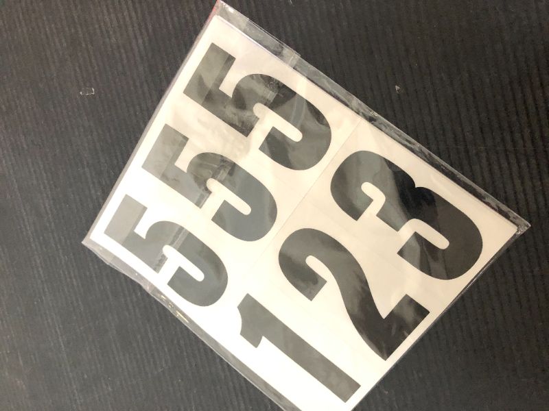Photo 1 of 60 Numbers, Reflective Adhesive Mailbox Number Pack, 3", Waterproof Number Stickers for Signs, Door, Cars, Trucks, Home, Business, Address Number