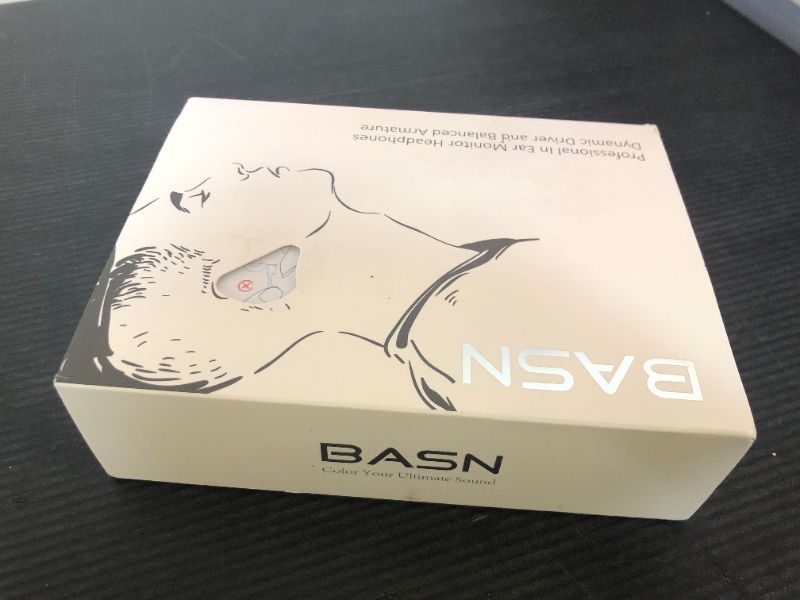 Photo 1 of BASN Bmaster Triple Drivers in Ear Monitor Headphone with Two Detachable Cables Fit in Ear Suitable for Audio Engineer, Musician (White)