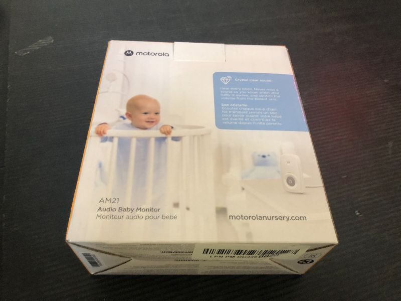 Photo 1 of Motorola Nursery AM21 Audio Baby Monitor - 1000ft Range, Secure & Private Connection, High-Sensitivity Mic, Volume Control, Portable Parent Unit (Outlet or AAA Battery Powered (NOT Included))
