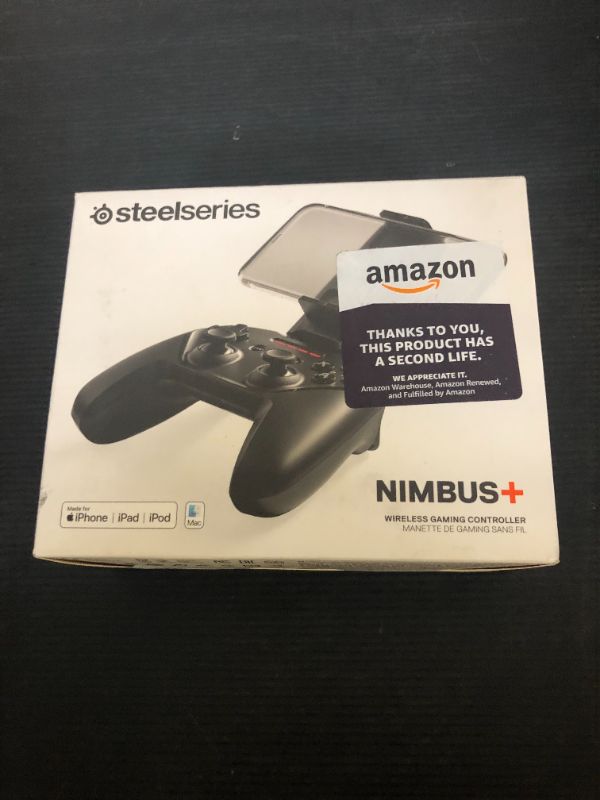Photo 1 of SteelSeries Nimbus+ Bluetooth Mobile Gaming Controller with iPhone Mount, 50+ Hour Battery Life, Apple Licensed, Made for iOS, iPadOS, tvOS