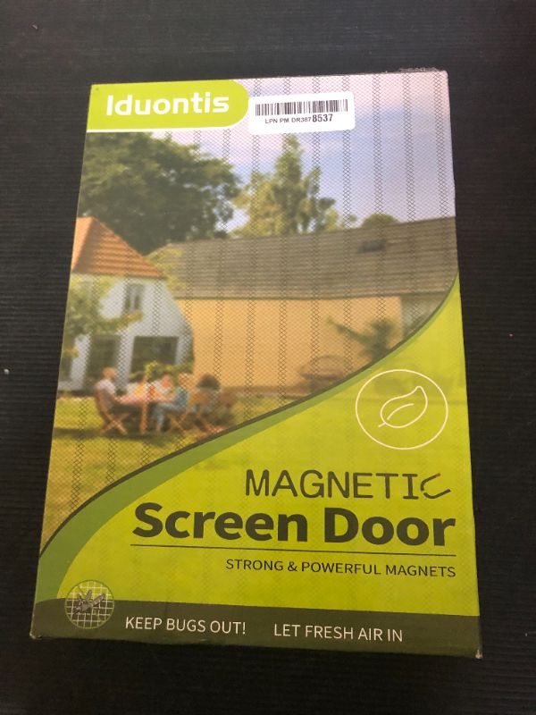 Photo 1 of Magnetic Screen Door - Fit for Door Size:34 x 82 Inch, Screen Itself Size:36"x84", Hands Free Mesh Partition,Heavy Duty Screen Door Mesh Curtain Keeps Bugs Out, Frame Hook & Loop, Pet and Kid Friendly