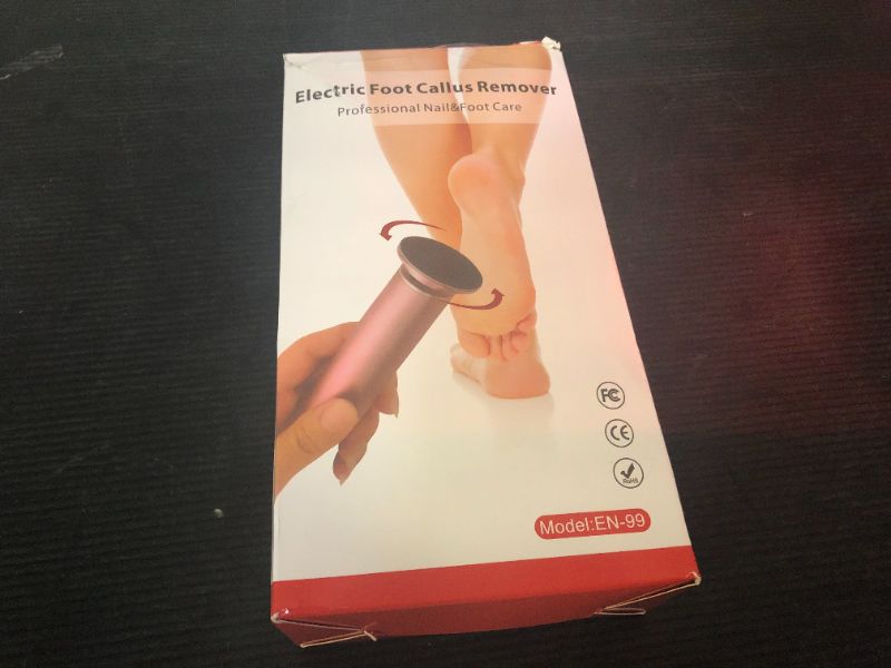 Photo 1 of Electric Foot File Tool - Callus Remover for Feet (FSA or HSA Eligible), Professional Pedicure Machine with 60pcs Sandpaper Discs, Adjustable Speed Foot Files for Deadskin, Dry and Cracked Feet