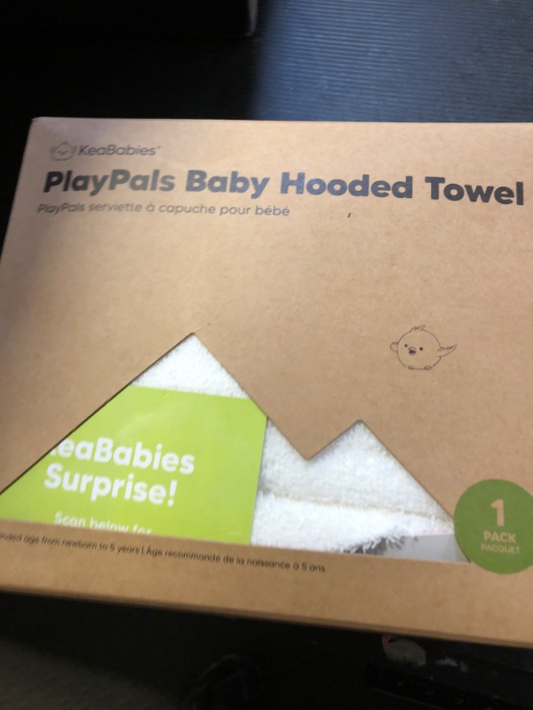 Photo 1 of KeaBabies Organic Baby Towel with Hood for Girls, Boys - Soft, Absorbent, 100% Cotton Hooded Baby Towels for Newborns, Infants, Large Hooded Bath Towels for Babies, Kids, Toddler 1-3 (Uria)