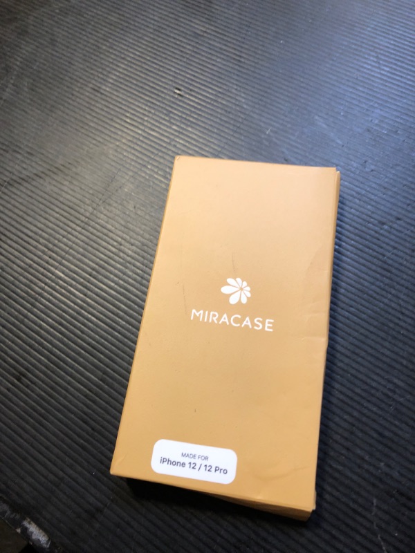 Photo 1 of Miracase Glass Series for iPhone 12/12 Pro - Full-Body Rugged Protective Case with Built-in 9H Tempered Glass Screen Protector and Camera Lens Protector - Crystal Clear