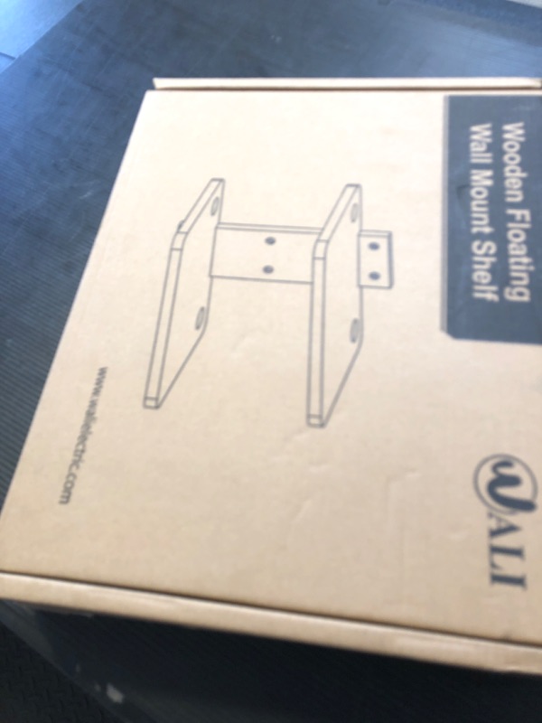 Photo 1 of WALI Floating TV Shelf, Projector Shelf Holds Up to 22lbs, Wooden Projector Wall Mounted Shelves for DVD Players, Cable Boxes, Game Consoles, Living Room Decor Accessories (CS202N), 2 Shelves, Wood