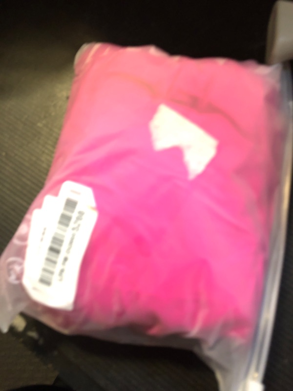 Photo 1 of ZAFUL Womens One Piece Swimsuit Modest Tummy Control Bathing Suit with Skirt Ruffle Basic Adjustable Swim Dress Swimwear Hot Pink L