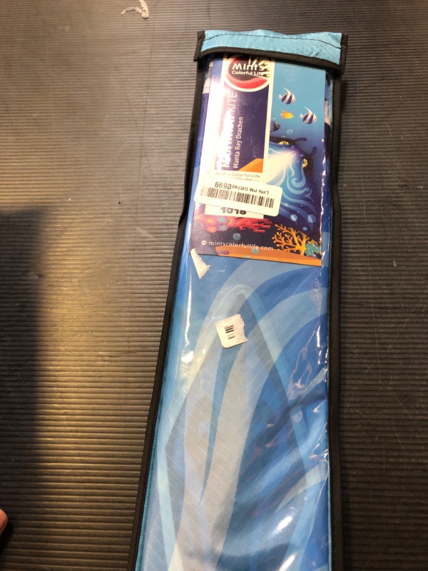 Photo 1 of Mint's Colorful Life Devil Fish Kite for Kids Adults, Delta Kites Single Line Large, Kite Handle Include (Blue)